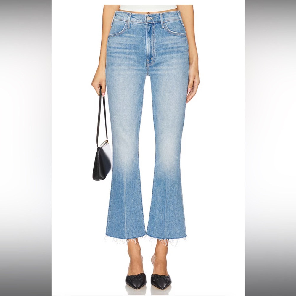 MOTHER Superior The Hustler Ankle Fray Size 32. Worn Twice. EUC Crop Flare